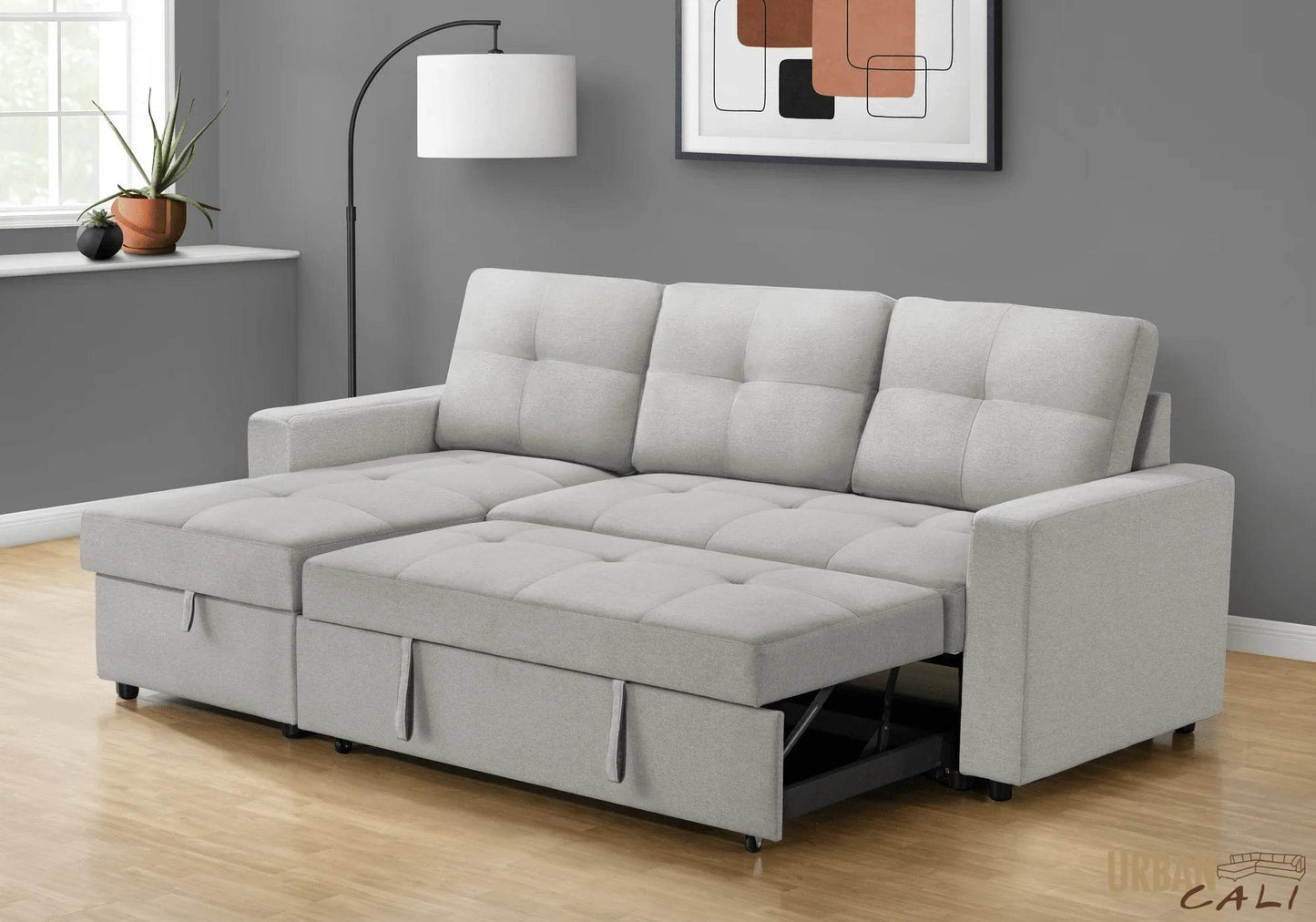 Venice Sleeper Sectional Sofa Bed with Reversible Storage Chaise - Forward Furniture