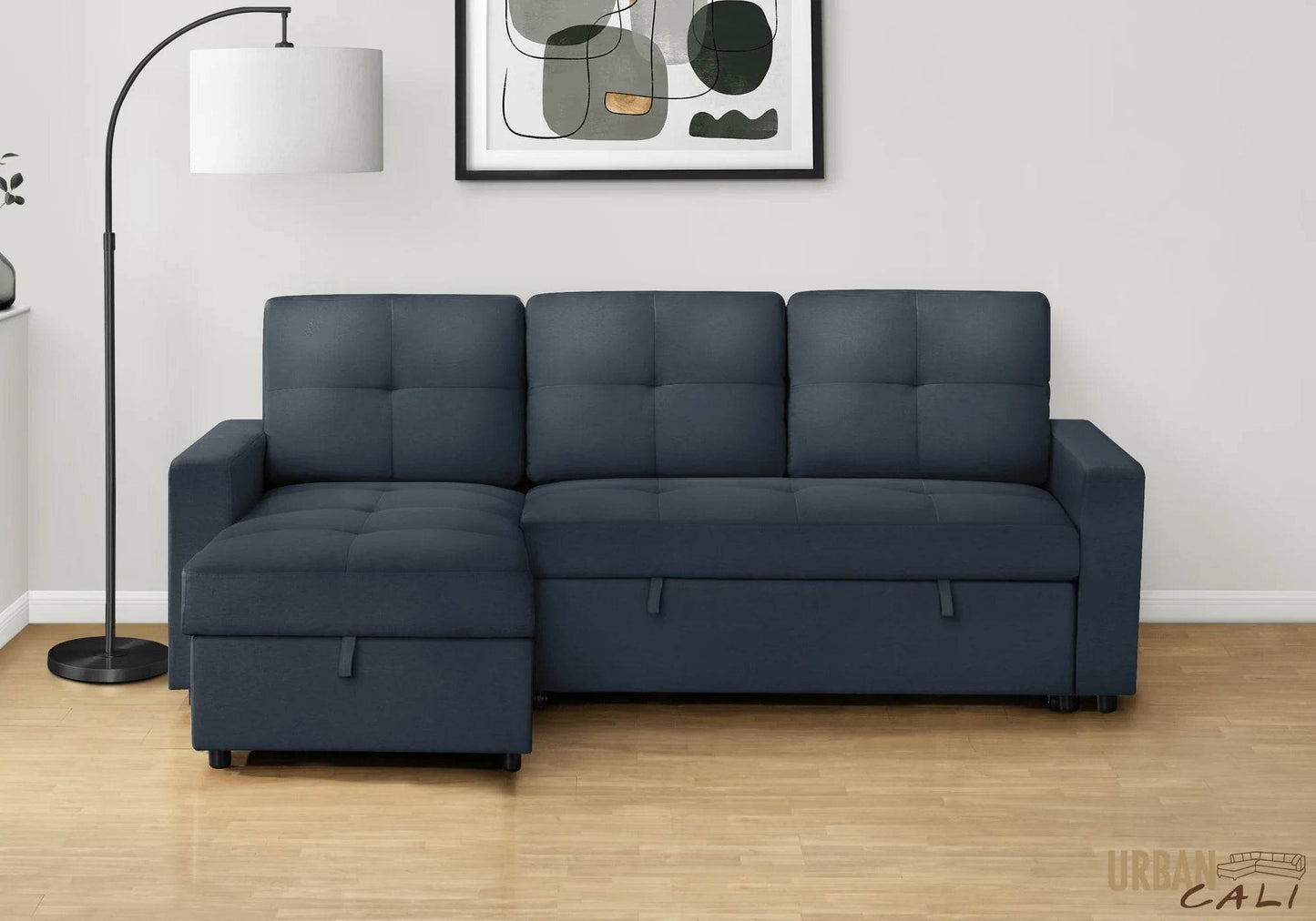 Venice Sleeper Sectional Sofa Bed with Reversible Storage Chaise - Forward Furniture