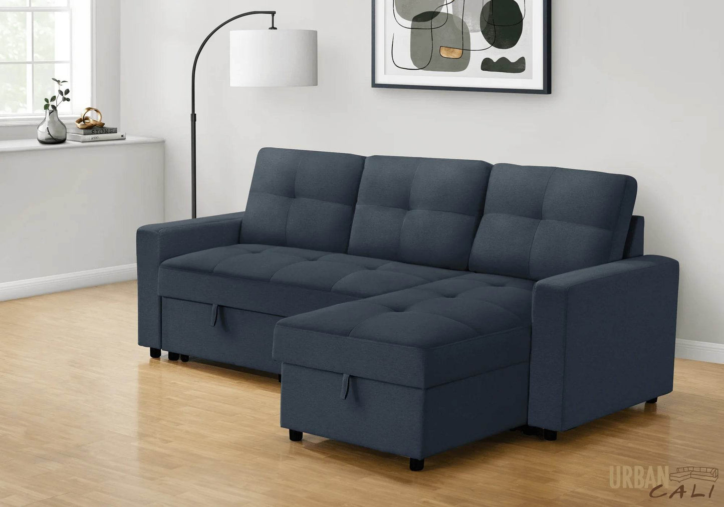 Venice Sleeper Sectional Sofa Bed with Reversible Storage Chaise - Forward Furniture