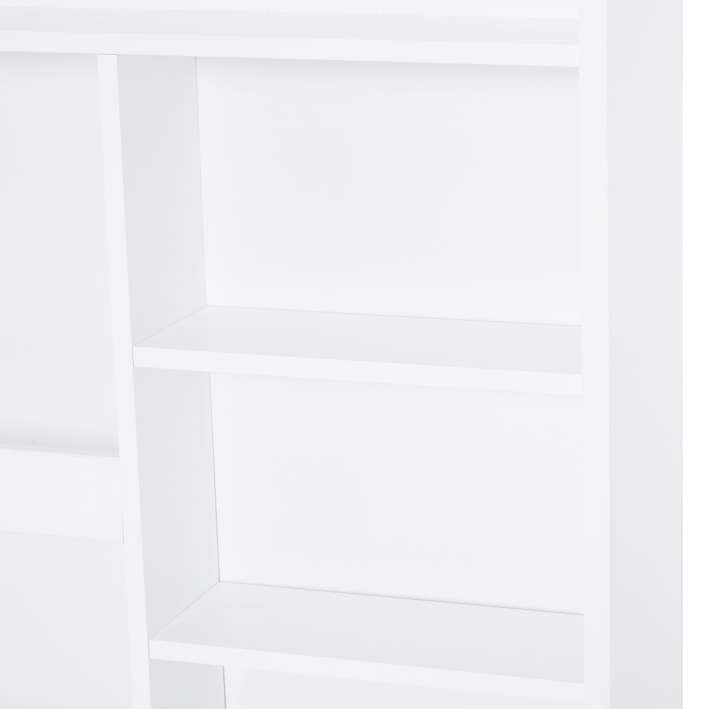 Wall Mounted Table Fold Out Convertible Desk, Multi-Functional Space Saving Computer Desk with Writing Floating Board for Students, White and Black