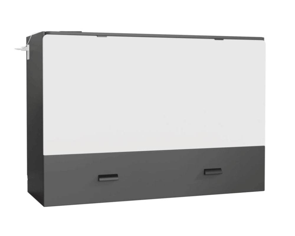 Hyde Grey Murphy Cabinet Bed with Memory Foam Mattress - Forward Furniture