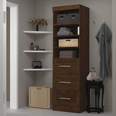 Pur 25” Storage Unit with 3 Drawers - In 3 Colours