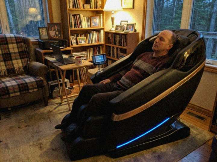 Customer photo of the Bliss Pro massage chair at home