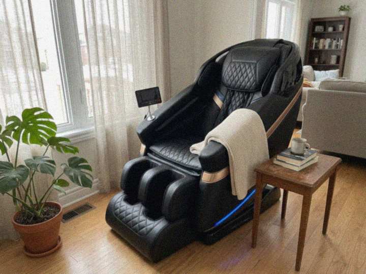 Customer photo of the Bliss Pro massage chair at home