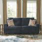 Danum - 2 Seat Reclining Sofa - Fabric - Ink