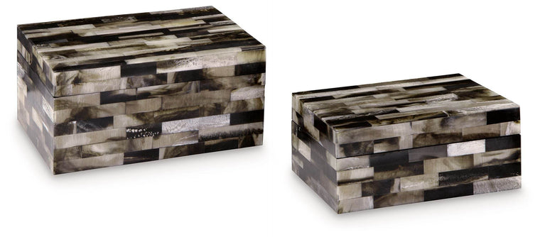 Ellford - Black / Brown / Cream - Box Set (Set of 2) - Forward Furniture