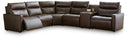 6 Pc. Power Reclining Sectional With Audio Console