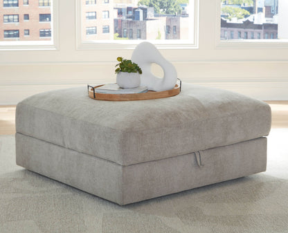 Aslan Court - Pebble - Ottoman With Storage - Forward Furniture