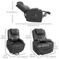 Power Recliner, Electric Lift Chair for Elderly with Footrest, Remote Control, Side Pockets and Cup Holders, Grey