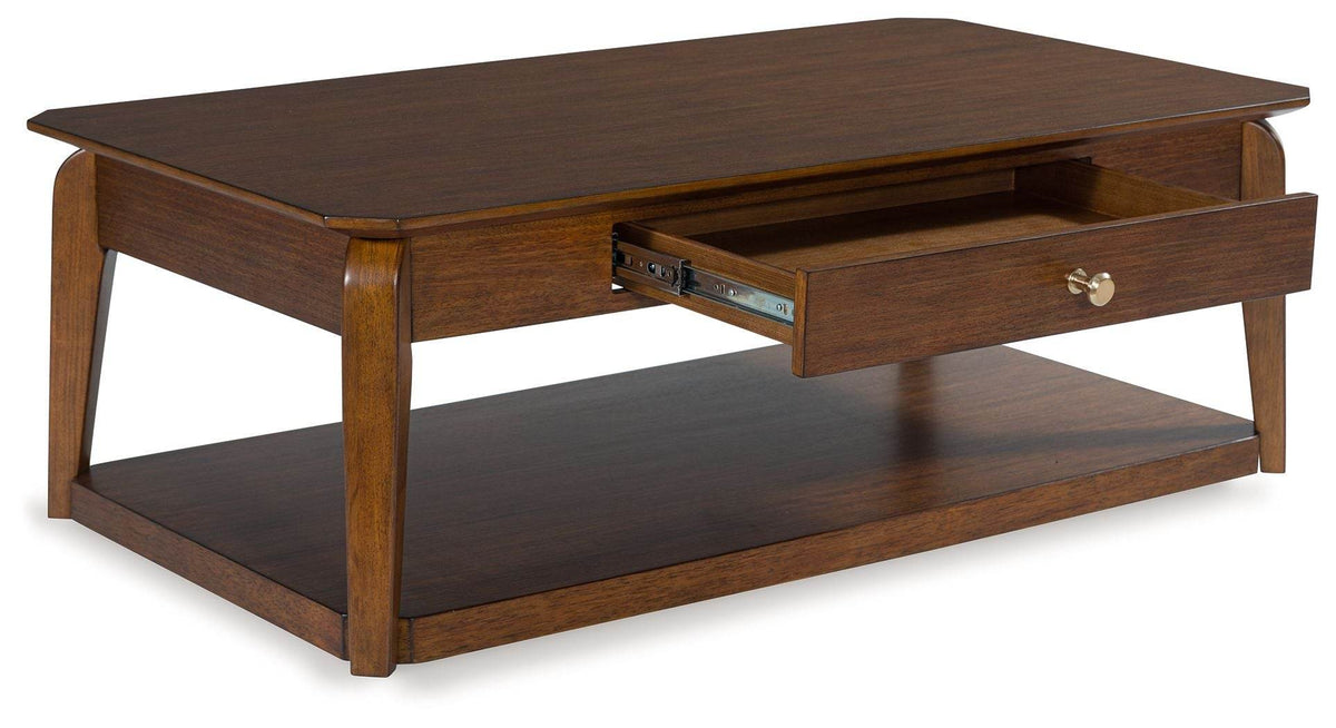 Trenmour - Medium Brown - Rectangular Cocktail Table - Forward Furniture