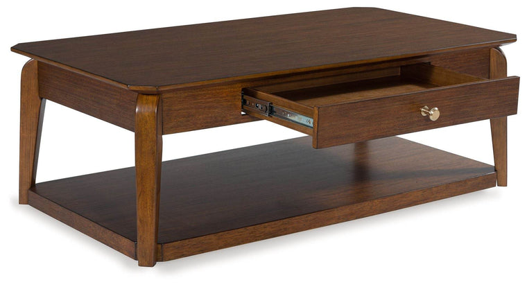 Trenmour - Medium Brown - Rectangular Cocktail Table - Forward Furniture