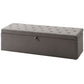 Storage Ottoman, Upholstered Velvet End of Bed Bench, Button Tufted Storage Bench for Bedroom, Living Room, Grey