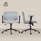Criss Cross Office Chair with Armrests and Wheels - Grey