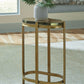 Porterville - Gold Finish - Accent Table - Forward Furniture