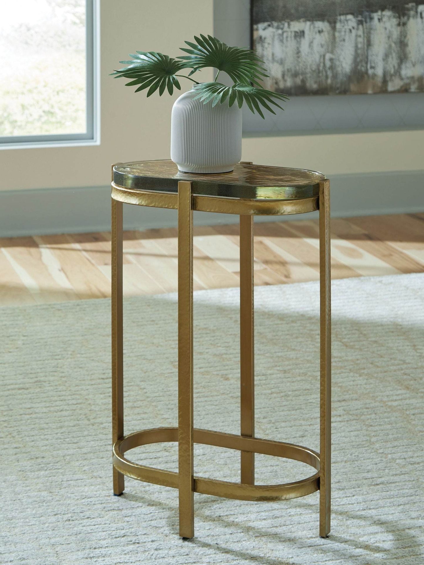 Porterville - Gold Finish - Accent Table - Forward Furniture