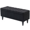 Tufted Storage Bench, Linen End of Bed