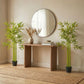 4FT Artificial Bamboo Tree Set of 2, Faux Decorative Plant in Nursery Pot for Indoor Decor