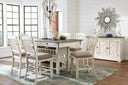 8 Pc. Table, 6 Barstools, Server