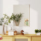 22" x 30" Bathroom Mirror for Wall, Rectangular Mirror for Living Room, Bedroom, Entryway, White