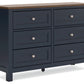 Landocken - Brown / Blue - Dresser