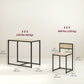 Dining Table Set, Industrial Dining Set for 2, Kitchen Table and Chairs for Small Space, Dining Room Table with Chairs