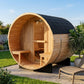 Nordic Porch Barrel Sauna (4-6 Person)