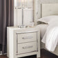 Zyniden - Silver - Two Drawer Night Stand