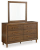 Lyncott - Dresser And Mirror - Brown
