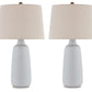 Avianic - White - Ceramic Table Lamp (Set of 2)