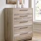 Hasbrick - Tan - Five Drawer Wide Chest