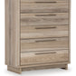 Hasbrick - Tan - Five Drawer Wide Chest