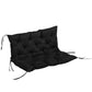 Porch Swing Cushion Garden Bench Cushion with Backrest, Non-Slip 2-seater Soft Pad, Swing Chair Mat Replacement for Indoor and Outdoor, 39.4" x 38.6", Black