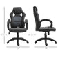 Racing Gaming Chair with Padded Headrest - Grey