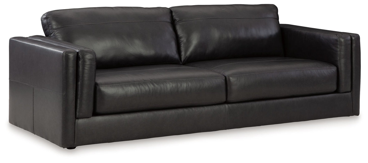 Amiata - Onyx - Sofa - Leather Match