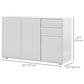 Coffee Bar Sideboard Cabinet with 2 Drawers - White
