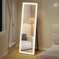 LED Mirror with Dimmable and 3 Colour Lights, 64" x 21" Rectangular Full Body Mirror for Bedroom Living Room, White