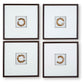 Dallbourne - White / Gold Finish - Wall Art Set (Set of 4) - Forward Furniture
