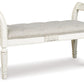 Realyn - Antique White - Accent Bench