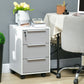 3-Drawer Vertical Filing Cabinet with Lock - Grey
