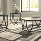 Tarrin - Black - Occasional Table Set (Set of 3)