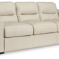 Treasure Trove - Almond - Sofa - Leather Match