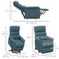Power Lift Recliner with Remote - Blue