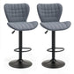 Adjustable Swivel Bar Stools Set of 2 - Grey