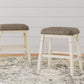 Bolanburg - Beige - Upholstered Stool (Set of 2)