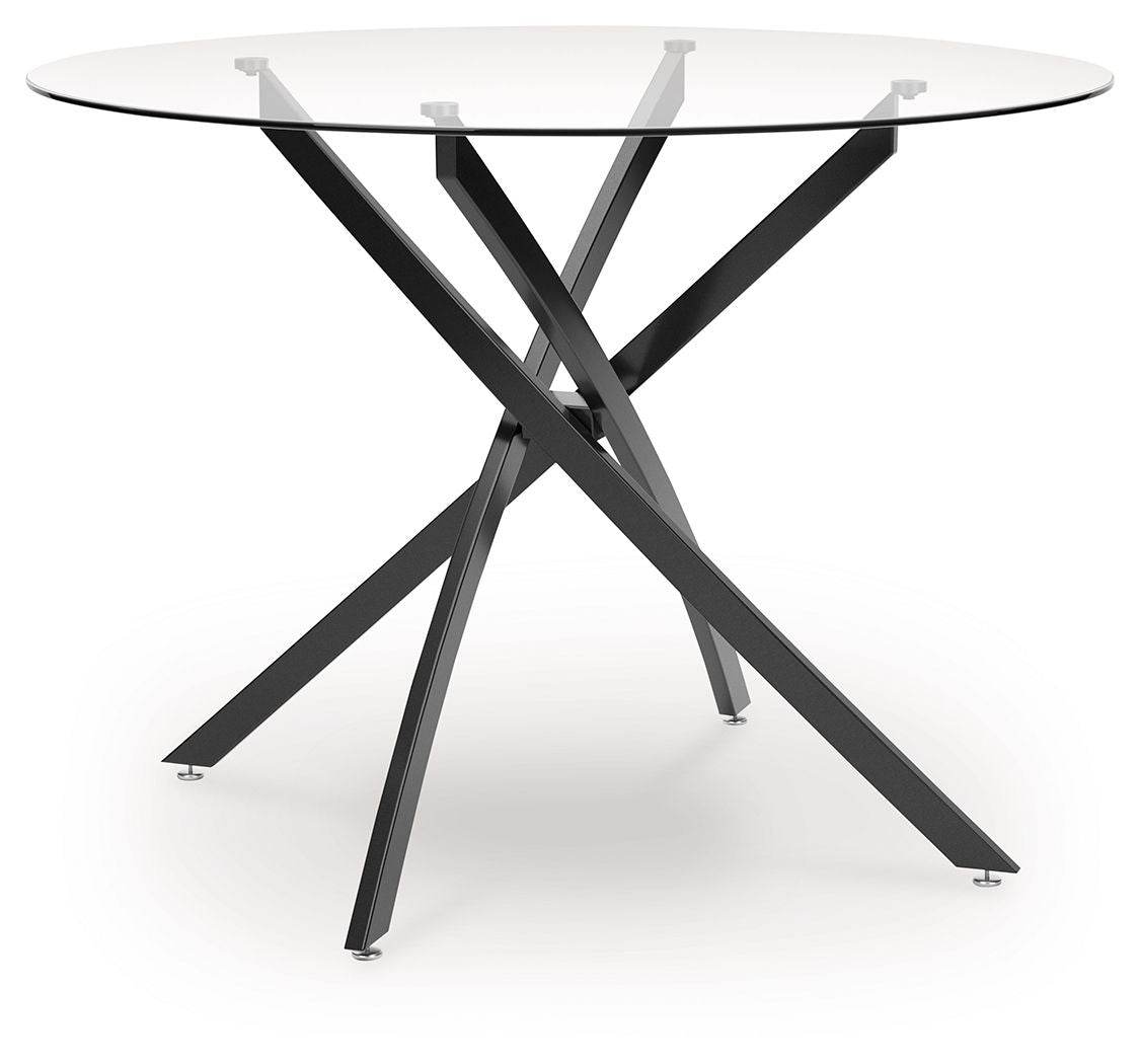 Pharwynn - Round Dining Room Table - Black