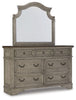 Lodenbay - Dresser, Mirror - Antique Gray