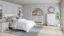 6 Pc. Bed, Dresser, Mirror, Chest