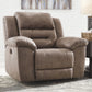 Stoneland - Fossil - Power Rocker Recliner - Faux Leather