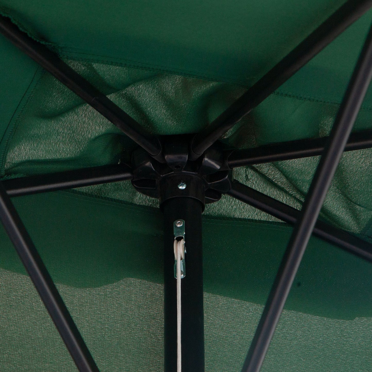 8ft Half Umbrella Outdoor Balcony Parasol Patio Garden Outdoor Window Sun Shade w/ 5 Ribs, Green
