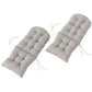 Adirondack Chair Cushions Set of 2 with Ties, Light Grey
